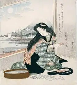 Keisai Eisen, Shikishiban, cerca de 1825