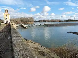 O rio Ebro em El Bocal, no município de Fontellas