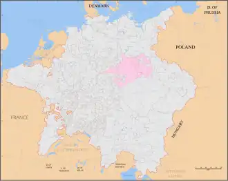 Localização de Saxônia