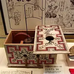 O primeiro gerador electrostático japonês (1776).