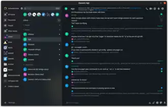 Representação de um chat web