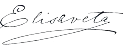 Assinatura de Isabel