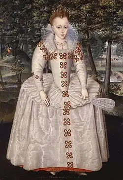 O primeiro retrato da Princesa Elizabete, c. 1603