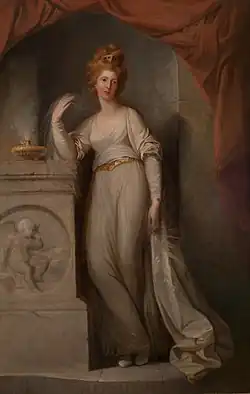Angelica Kauffmann, retrato de Élizabeth Hartley (1774).