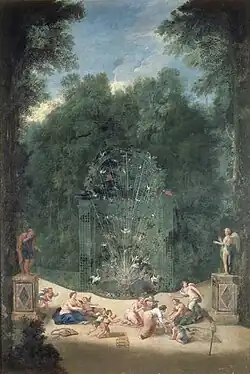 "Entrée du Labyrinthe" deJean Cotelle, c. 1693.