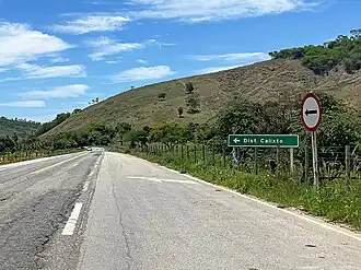 Acesso a Calixto a partir da BR-259