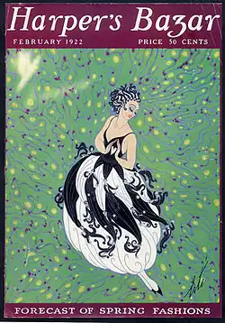 Capa do Harper's Bazaar, de Erté (1922)