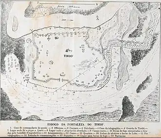 Esboço da Fortaleza do Timbó.