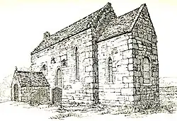 Uma ilustração do início do século XX da Igreja Escomb