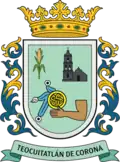 Brasão de armas de Teocuitatlán de Corona