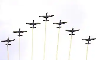 Formação esquadrilha da fumaça