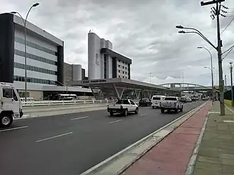 Estação Fátima do BRT localizado em frente ao Hospital Antônio Prudente na Av. Aguanambi.