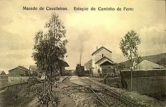 Estação de Macedo de Cavaleiros, em 1923.