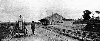 Estação de Piratininga em 1918, município do qual Duartina fez parte de 1920 a 1926