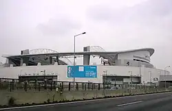 Estádio do Dragão visto da VCI, em Campanhã