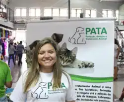 Evento de adoção promovido pela ONG PATA em 2018.
