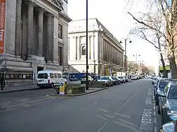 Looking north prior to implementation of shared space scheme with the Science Museum