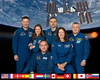 Wheelock, Caldwell, Skvortsov, Korniyenko, Walker e Yurchikhin