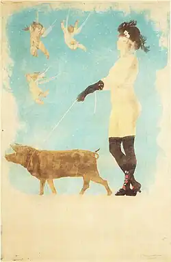 Fotogravura (1896) no museu provincial Félicien Rops