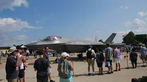 O F-35 Lightning II na EAA AirVenture Oshkosh 2019.