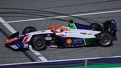 Sebastián Montoya guiando a Prema na etapa austríaca da F2 de 2025