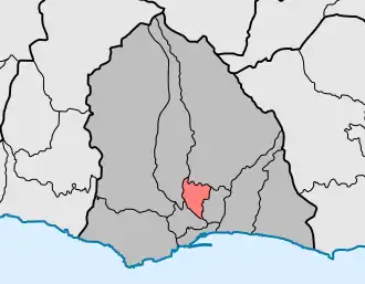 Localização no município de Funchal