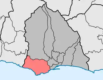 Localização no município de Funchal