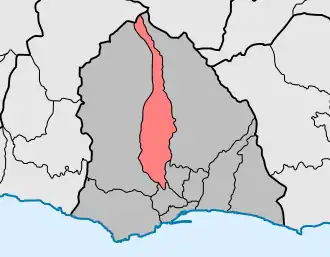 Localização no município de Funchal