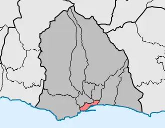 Localização no município de Funchal