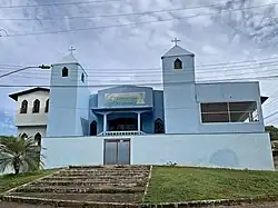 Fachada da Igreja Nossa Senhora de Fátima, sede da Paróquia Nossa Senhora de Fátima.