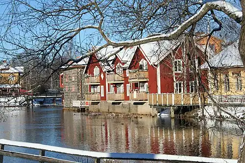 Falun e o rio Falu (Falunån)