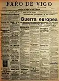 7 de agosto de 1914, Primeira Guerra Mundial.