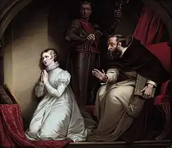 Encontro de Feckenham com Lady Joana Grey na Torre, de James Northcote, 1792