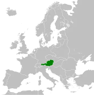 Localização de Austria