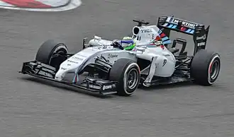 Felipe Massa pilotando o FW36 no GP da China de 2014.