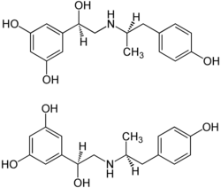 Estrutura química de Fenoterol