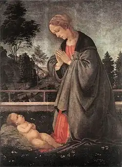 Adoração do Menino, Galeria Uffizi, Florença