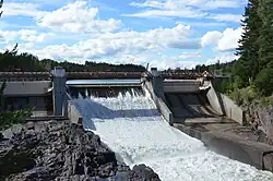 Central hidroelétrica em Finnforsfallet