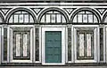 O registo inferior da fachada de São Miniato al Monte