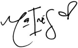 Assinatura de María Inés Guerra