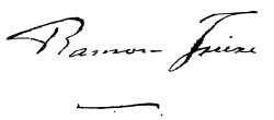 Assinatura de Ramón Freire