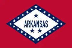 Bandeira do Arkansas (26 de fevereiro de 1913 —1923)