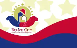 Bandeira oficial de Cidade de Belize