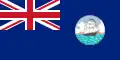 Bandeira da Guiana Britânica, de 1875 a 1906.