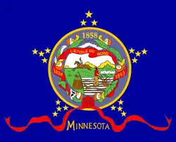 Bandeira de Minnesota (janeiro — 28 de fevereiro de 1893)