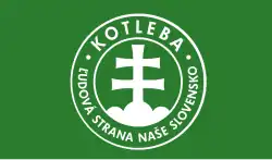 Bandeira do Partido Popular Nossa Eslováquia