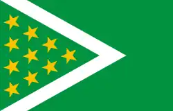 Bandeira oficial de Sauga