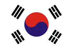 Bandeira da Coreia do Sul de 1948 a 1949