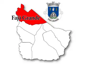 Localização no município de Lajes das Flores