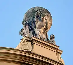 Estátua de Atlas, por Wenzel Folberger.